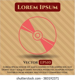 símbolo de disco de CD o DVD