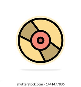 Cd, Dvd, Disk, Device Abstract Circle Background Flat color Icon