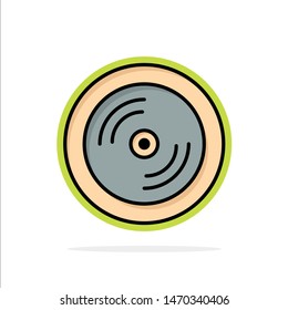 Cd, Dvd, Disk, Education Abstract Circle Background Flat color Icon. Vector Icon Template background