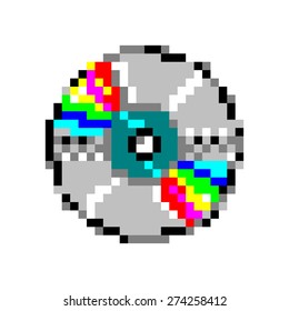 CD Or DVD Disk - Old Computer Icon Style