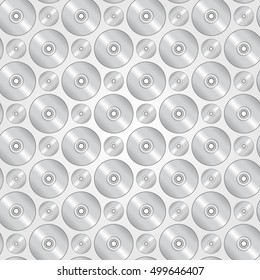 CD, DVD disk pattern. Seamless Background.