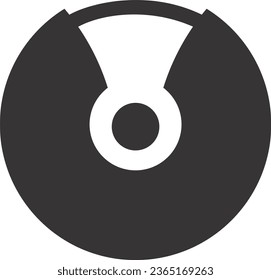 CD-DVD-Symbol, bunter Vektorgrafik einzeln 