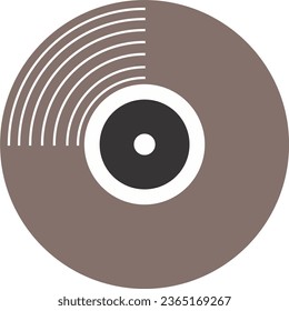 CD-DVD-Symbol, bunter Vektorgrafik einzeln 