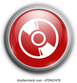 CD or DVD icon. Compact disc sign