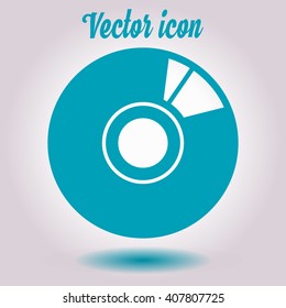 CD or DVD icon. Compact disk simbol.