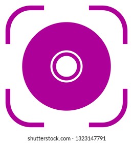 CD DVD icon in focus. White background