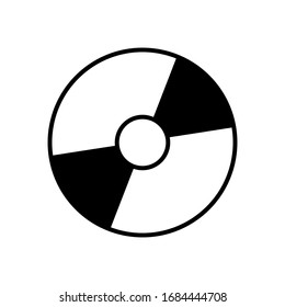 CD DVD icon with outline style vector for your web design, logo, UI. illustration