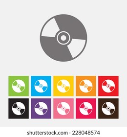 CD or DVD icon - Vector