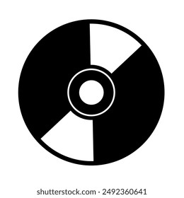 CD or DVD icon vector with simple design