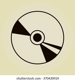 CD or DVD icons 