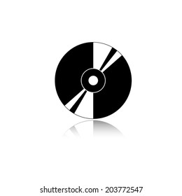CD or DVD icons with shadow