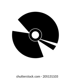 CD or DVD icons - vector