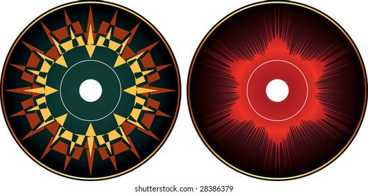 CD - DVD Label Design template
