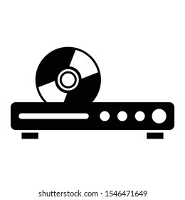 CD Dvd Player Concept, Blu Ray Disc Vector Media Icon design