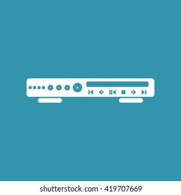 CD or DVD Player Icon. Eps-10.