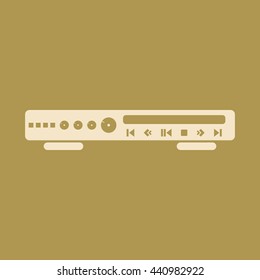 CD Or DVD Player Icon. Eps-10.