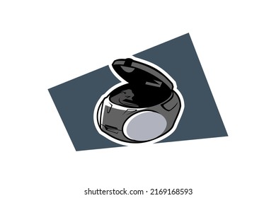 CD and DVD Player Retro Vector Illustration. simple retro icon vector. isolated vector.