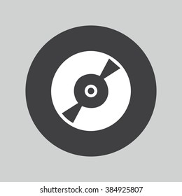 CD or DVD sign icon. Compact disc symbol.