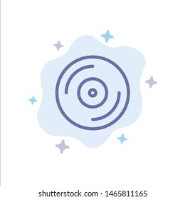 Cd, Dvd, Studio Blue Icon on Abstract Cloud Background. Vector Icon Template background
