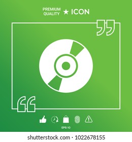 CD, DVD symbol icon