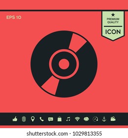 CD, DVD symbol icon