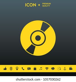 CD, DVD symbol icon
