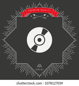 CD, DVD symbol icon