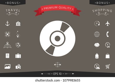 CD, DVD symbol icon
