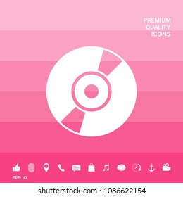 CD, DVD symbol icon