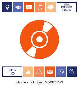 CD, DVD symbol icon
