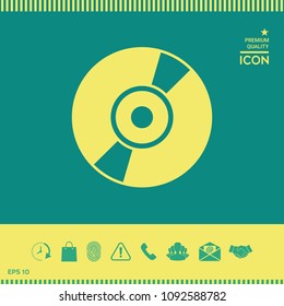 CD, DVD symbol icon