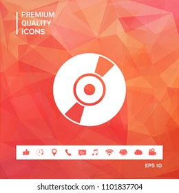 CD, DVD symbol icon