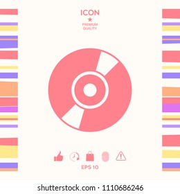 CD, DVD symbol icon