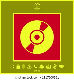 CD, DVD symbol icon