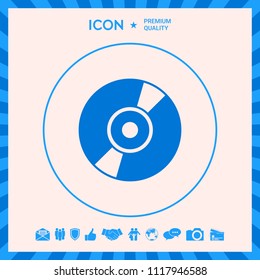 CD, DVD symbol icon