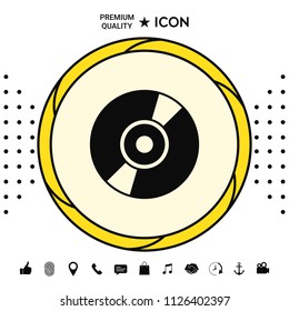 CD, DVD symbol icon