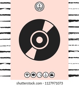 CD, DVD symbol icon