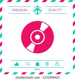CD, DVD symbol icon