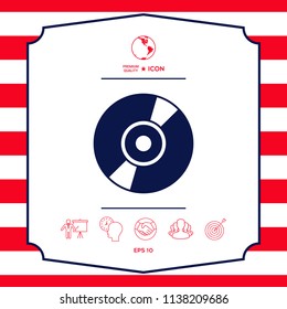 CD, DVD symbol icon