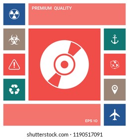 CD, DVD symbol icon