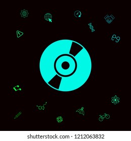 CD, DVD symbol icon