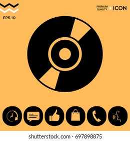 CD, DVD symbol icon