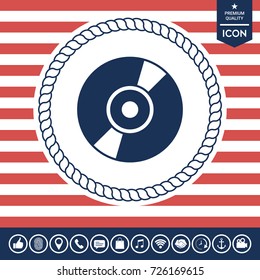CD, DVD symbol icon