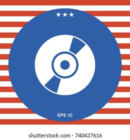 CD, DVD symbol icon