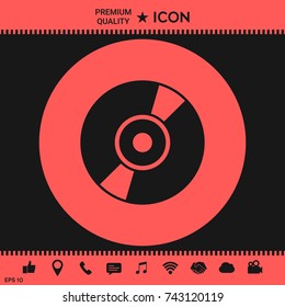 CD, DVD symbol icon