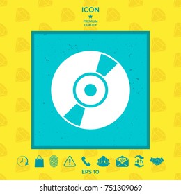 CD, DVD symbol icon
