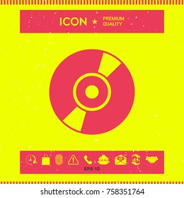 CD, DVD symbol icon