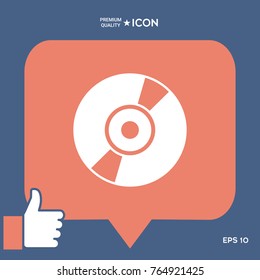CD, DVD symbol icon