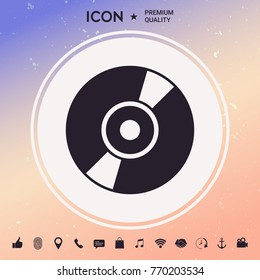 CD, DVD symbol icon