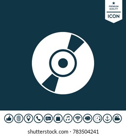CD, DVD symbol icon